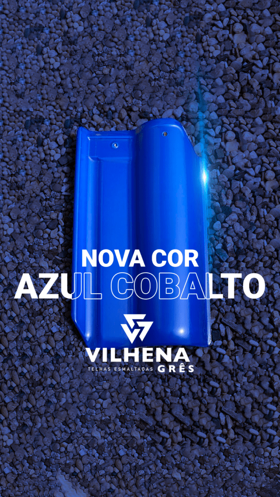 Telha Esmaltada Cor Azul Cobalto Vilhena Grês